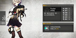 少女前线Vector冲锋枪公式与建造时间介绍
